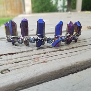 Raw crystal renaissance tiara